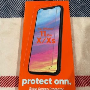 🆕 ONN glass screen protector iPhone 11 Pro X/Xs